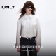 ONLY2025 summer new modern lady style pure cotton gradient loose long-sleeved shirt for women 125105015