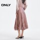 ONLY summer fashion flower bud skirt flowing high waist mid-length umbrella skirt skirt women 124116021