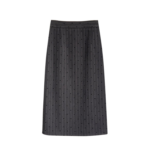 Polka dot skirt for women 2025 spring new summer mid-length retro suit high waist slim A-line hip skirt
