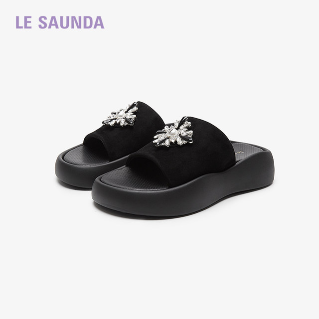 Laersdan's new shopping mall fashionable diamond buckle comfortable thick-soled women's sandals 5M36101