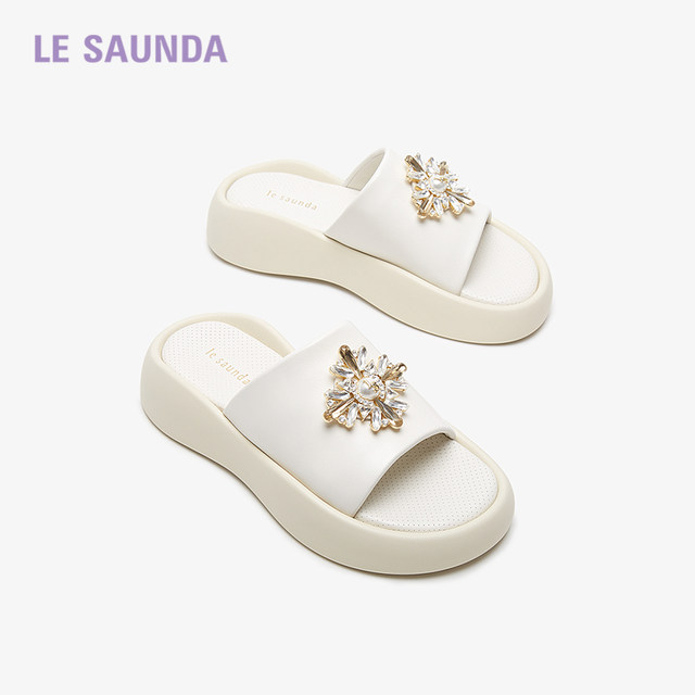 Laersdan's new shopping mall fashionable diamond buckle comfortable thick-soled women's sandals 5M36101