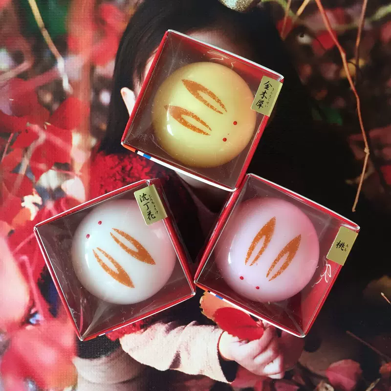 现货日本京都舞妓玉兔香膏舞姬梦兔子固体香水香体膏