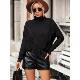 2023 Autumn and Winter Amazon New European and American Clothing Loose Tassel Sweaters Knitwear Turtleneck Sweaters for Women