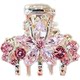 Super fairy crystal cherry blossom small scratching flower hair clip forehead hair clip mini side bangs small butterfly hair clip
