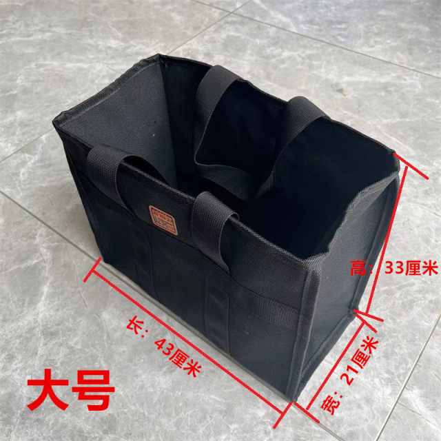 Thickened canvas portable tool bag electrician auto repair storage bag repair tool handbag wear-resistant hardware parts bag
