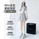 2025 spring and summer white chiffon floral short skirt fashionable and versatile Korean slim A-line short skirt large size cake skirt