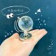 Mini globe creative simple and cute ins girl heart desktop decoration crystal glass ball small gift ornaments