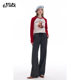 Fairy pocket retro lattice casual plus velvet pants 2024 winter new laziness and relaxation pants
