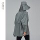 EXCEPTION Exception Women's Spring and Autumn Simple Fashion Gauze Cotton Trench Coat Waterproof Casual Solid Color Jacket