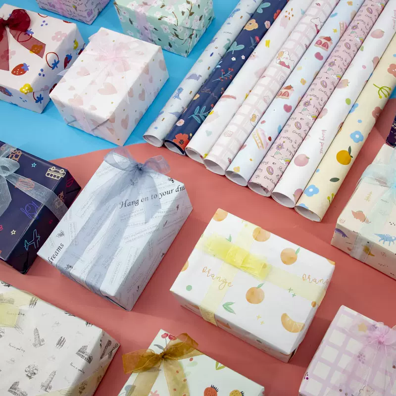 生日七夕情人节儿童卡通男女生包礼品彩色花纸礼盒礼物包