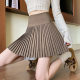 Women's pleated pleated skirt 2025 Spring and Autumn New Hot Girl Style Street Style High Waist Slim A-line Suit Short Skirt