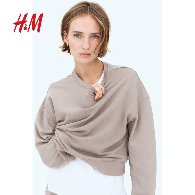 HM 2025 summer new women's sports and casual sweatshirt 1284990
