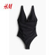 HM Women's Clothing 2025 Summer New One-piece Swimsuit 1259298
