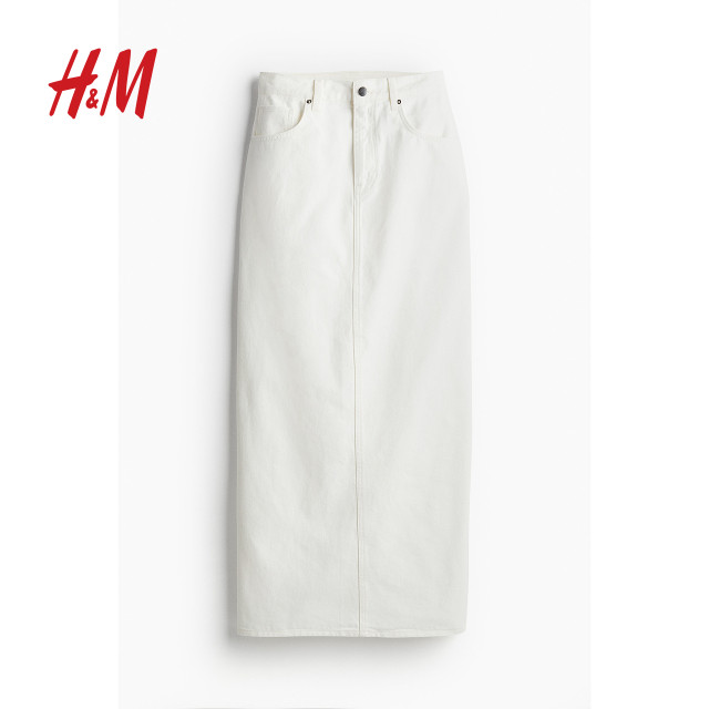 HM summer women's clothing, fashionable casual trendy denim half-length skirt 1218390