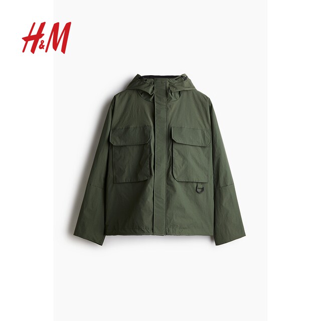 HM men's and women's jacket summer comfortable loose windproof and hydrophobic outdoor sports jacket 1228982
