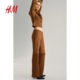 HM summer women's clothing fashion casual casual wrinkle trousers 1274428