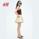 HM S/S 2025 Women's Skirt Summer New Fashionable Casual Simple Ring Mini Skirt 1284889