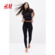 HM women's leggings in summer comfortable, soft casual and fashionable simple high-waisted trousers 1234748