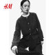 HM summer women's fashion casual and versatile solid color rib knitted cardigan 1263711