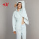 HM Women's Shirt 2025 Summer New Feather Soft Oversized Denim Shirt 1260480