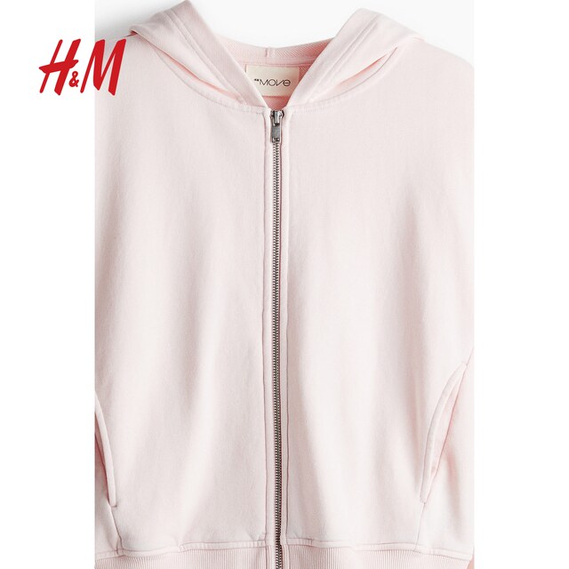 HM Women's Sports Sweater 2025 Summer New Fashion Long Sleeve Running Zipper Hoodie 1267990

