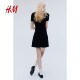 HM Summer Women's Flared Skirt Hem Rib Knitted Dress 1262820
