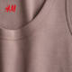 
HM women's suspender 2025 summer new ribbed round neck slim and comfortable inner vest 1257593
