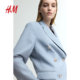 HM Women's Suit 2025 Summer New Loose Lapel Commuter Double Breasted Shoulder Pad Long Sleeve Jacket 1263207
