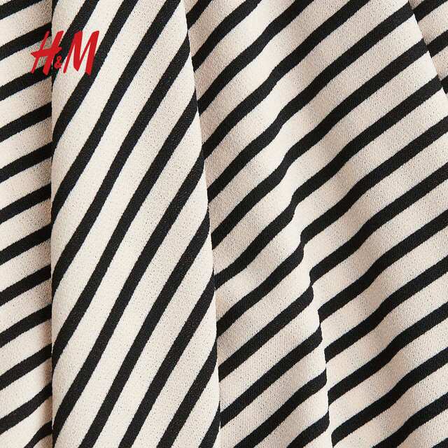 HM2025 summer new women's clothing, fashionable casual and versatile crepe-like A-line skirt 1284906