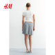 HM women's skirt summer slim rib knitted A-line mini skirt 1259491
