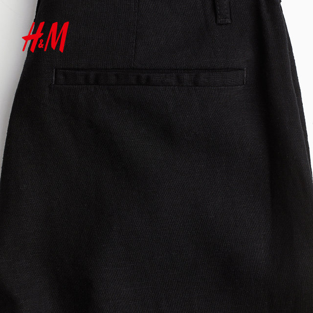 HM Women's Casual Pants 2025 Summer New Line Blended Knee Casual Commuter Fashion Shorts 1267176
