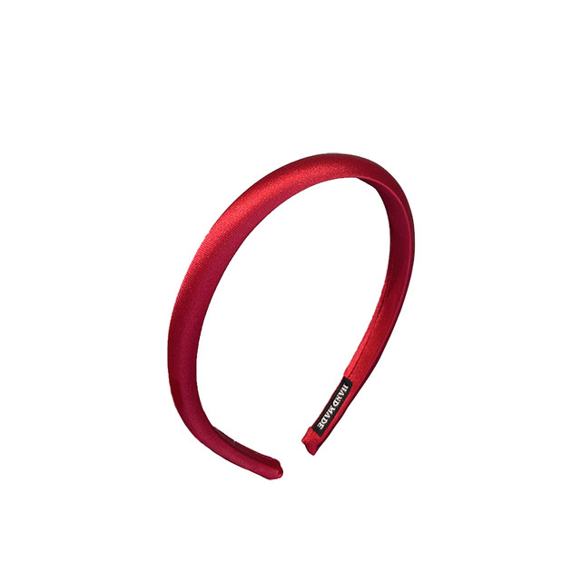 High-end satin headband spring and summer all-match outdoor card headwear internet celebrity 2024 new thin face wash headband