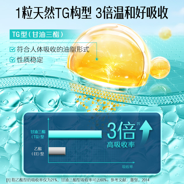 Swisse Svish High Concentration Deep Sea Fish Oil Capsules Omega3 Adults Protect Heart, Brain, Eyes and Health Care