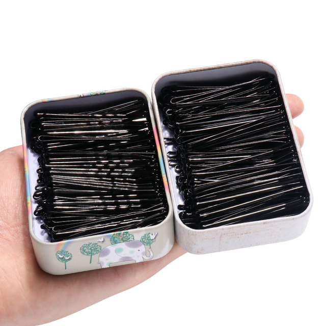 Black word pinching hair clip small black clip head jewelry hair card fragmented hair edge clip wave waves just clip female fixed hair card
