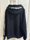 Semir sweatshirt joint brand for men and women plus velvet raglan sleeves loose autumn and winter letter printing hooded warm pullover trendy top
