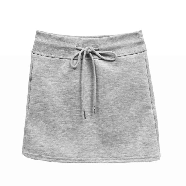 Women's 2025 new sports short skirt high waist spring and summer drawstring small body sweat skirt a line skirt pants