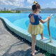 Children's swimsuit girls ins infant baby cute snow white gauze skirt swimsuit little girl swimsuit