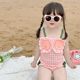 Girls Swimsuit Western Princess Bikini Cute Strait Swimwear Swimsuit Female Baby Fast Children's Swimwear Korean
