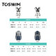 TOSWIM swimsuit female sisters dress slim one-piece skirt-style bestie swimsuit conservative belly-covering seaside vacation split