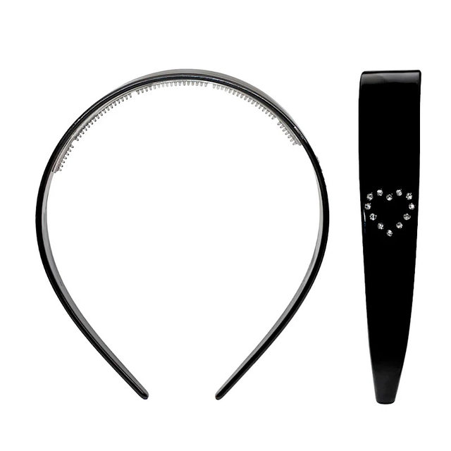 RTEP niche emijay love diamond headband classic French retro peach heart acetic acid thickened hair accessories headdress