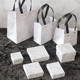 ins style marble bracelet earring necklace box jewelry storage box jewelry box ring packaging small exquisite box