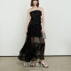 ROEYWANG Fairy droopy flowing mesh long skirt double-layer cake puffy skirt skirt a line skirt women
