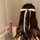 Girls ribbon ballet style cream white bow streamer hair clip women's top clip duckbill hair clip headwear