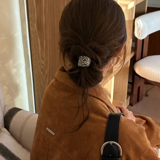 
Ins blogger style acetic acid curved hair tie women's hair rope high-end hair tie temperament rubber band ponytail hair accessories