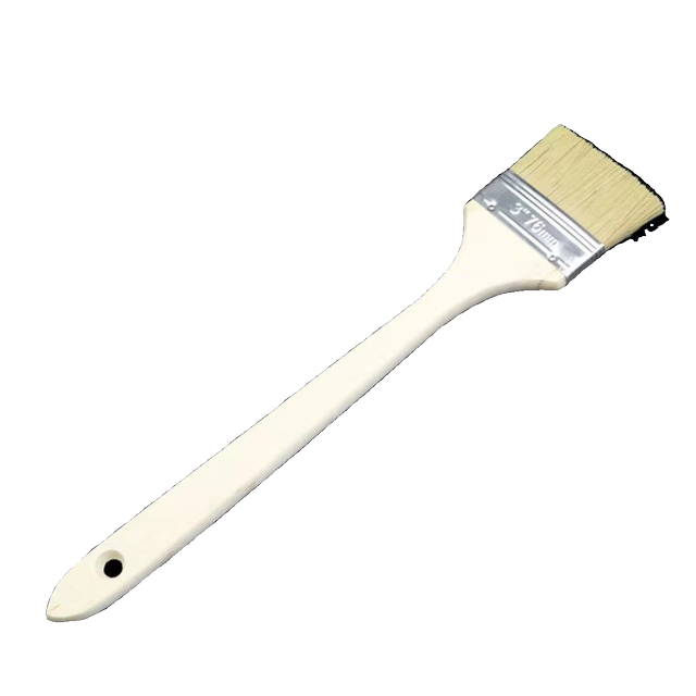 Long handle paint brush, marine brown hair elbow brush, industrial machine tool brush, flat head extended machine tool brush, special-shaped brush