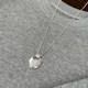 Sugar Cube Fashionable and high-end heavy industry metal silver sweater chain casual simple stacked niche long necklace