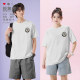 Bun Panda emoticon pack awkward short-sleeved T-shirt for men and women fun cartoon pattern clothes summer loose trendy design without boundaries