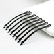 Men's invisible hairpin black word clamp the arc -shaped broken hair clip cards male thick bangs embarrassing period clip men's model