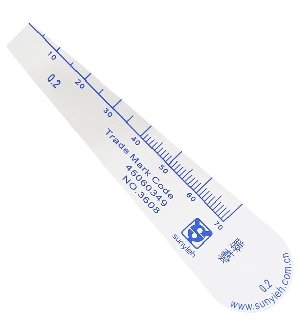 Suzhou Tengyi single-piece plastic feeler gauge plastic plug piece 3608 Shangyiyi plastic thickness gauge gap piece 0.01-5