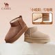 Camel women's shoes 2025 winter new outdoor velvet warm cotton shoes thick-soled bread shoes cotton boots fashionable snow boots